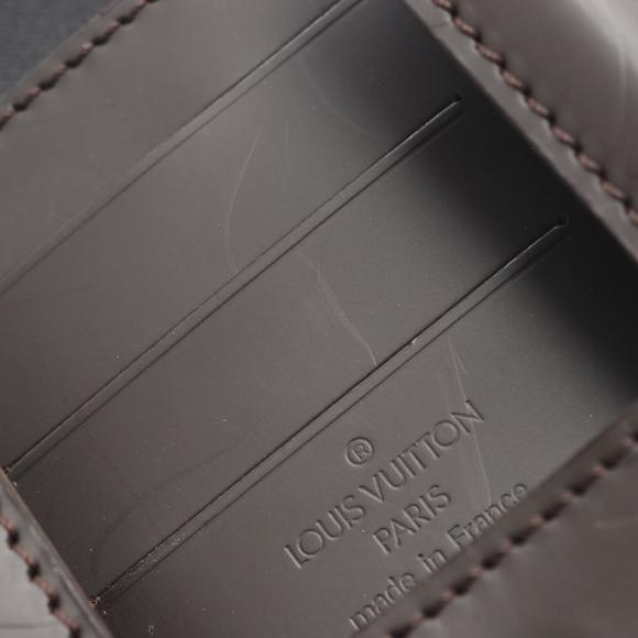 Louis Vuitton Glace Leather Huggie Pouch Brown Bag Monogram - Picture 5 of 8